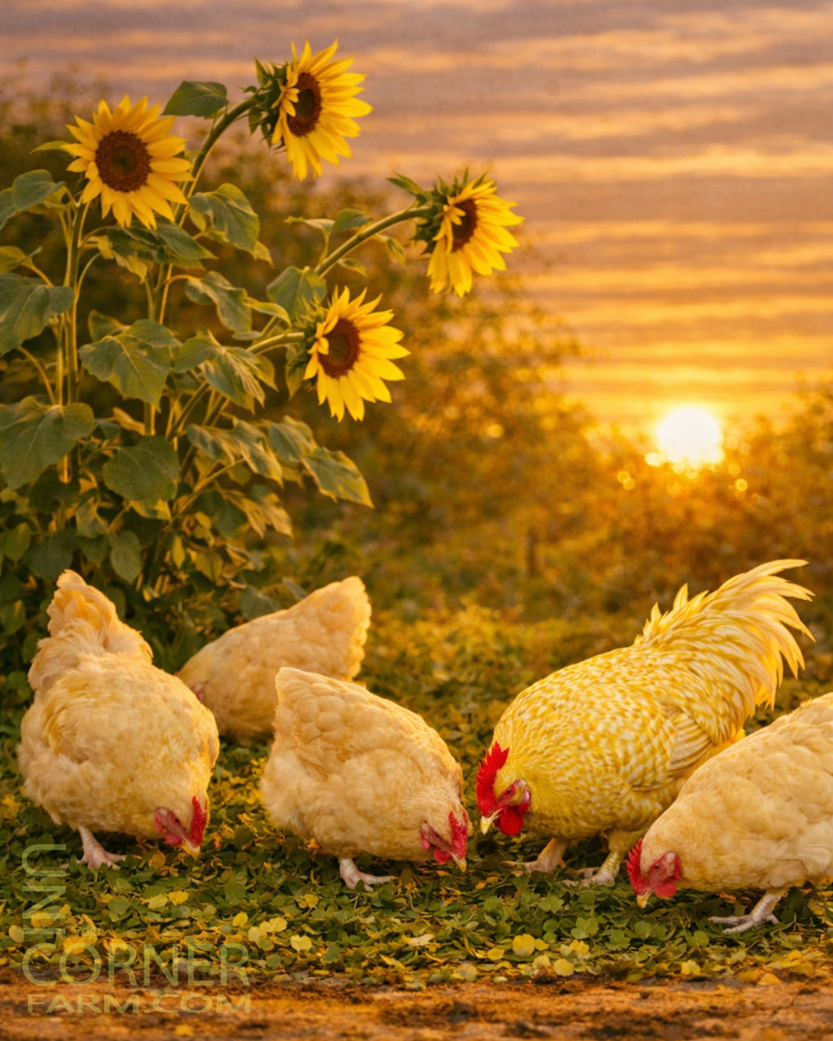 Lemon Cuckoo Orpington Chickens